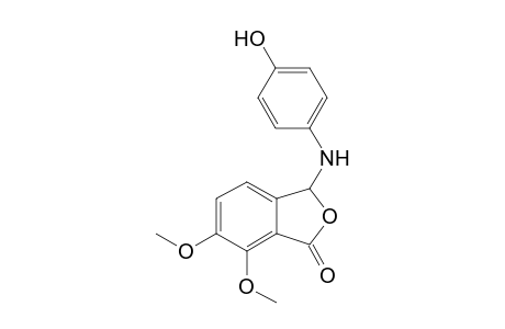 3-(4-Hydroxyanilino)-6,7-dimethoxy-2-benzofuran-1(3H)-one