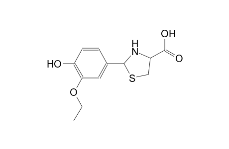 4-thiazolidinecarboxylic acid, 2-(3-ethoxy-4-hydroxyphenyl)-
