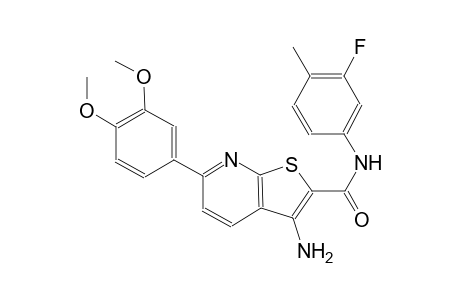 3-amino-6-(3,4-dimethoxyphenyl)-N-(3-fluoro-4-methylphenyl)thieno[2,3-b]pyridine-2-carboxamide