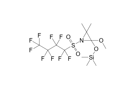 [2-methoxy-3,3-dimethyl-1-(1,1,2,2,3,3,4,4,4-nonafluorobutylsulfonyl)-2-aziridinyl]oxy-trimethylsilane
