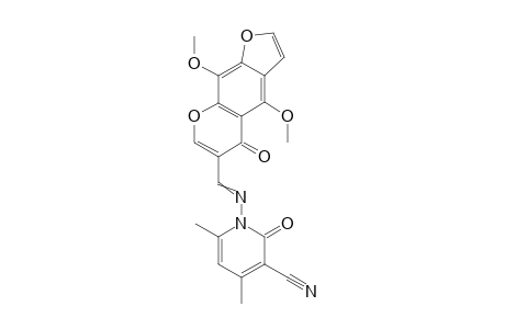 1-{[(4,9-Dimethoxy-5-oxo-5H-furo[3,2-g]chromen-6-yl) methylidene]amino}-4,6-dimethyl-2-oxo-1,2-dihydropyridine-3-carbonitrile