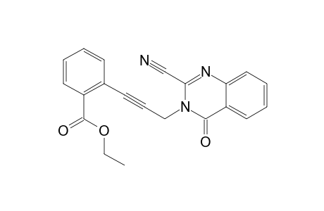 Ethyl 2-[3-(2-cyano-4-oxoquinazolin-3(4H)-yl)prop-1-yn-1-yl]benzoate