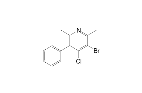 3-Bromo-4-chloro-2,6-dimethyl-5-phenylpyridine