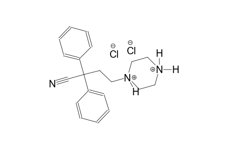 1-(3-cyano-3,3-diphenylpropyl)piperazinediium dichloride