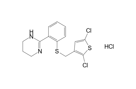 2-{o-[(2,5-dichloro-3-thenyl)thio]phenyl}-1,4,5,6-tetrahydropyrimidine, monohydrochloride