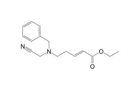 Ethyl 5-(N-Cyanomethylbenzylamino)-2(E)-pentenoate