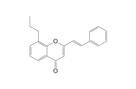 2-[(E)-2-phenylethenyl]-8-propyl-1-benzopyran-4-one
