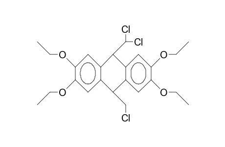 cis-10-Chloromethyl-9-dichloromethyl-2,3,6,7-tetraethoxy-9,10-dihydro-anthracene