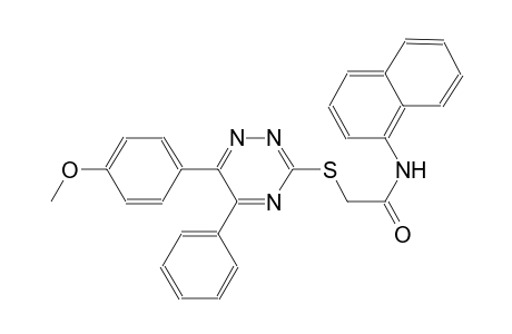 2-{[6-(4-methoxyphenyl)-5-phenyl-1,2,4-triazin-3-yl]sulfanyl}-N-(1-naphthyl)acetamide