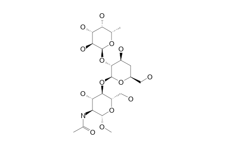 METHYL-2-ACETAMIDO-2-DEOXY-4-O-[4-DEOXY-2-O-(ALPHA-L-FUCOPYRANOSYL)-BETA-D-XYLO-HEXOPYRANOSYL]-BETA-D-GLUCOPYRANOSIDE