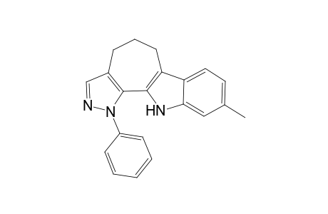 9-Methyl-1-phenyl-4,5,6,11-tetrahydropyrazolo[4',3':6,7]cyclohepta[b]indole