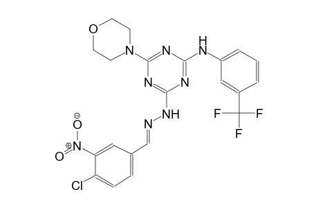 benzaldehyde, 4-chloro-3-nitro-, [4-(4-morpholinyl)-6-[[3-(trifluoromethyl)phenyl]amino]-1,3,5-triazin-2-yl]hydrazone