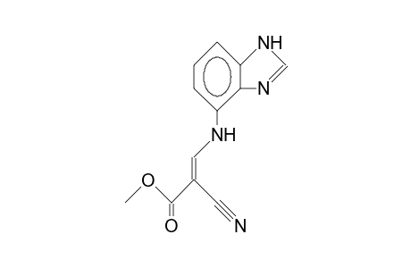 E-3-(4-Benzimidazolyl)amino-2-cyano-prop-2-enoic acid, methyl ester