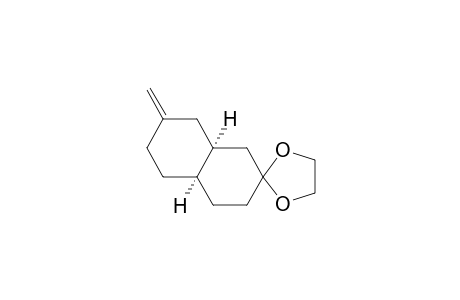 Spiro[1,3-dioxolane-2,2'(1'H)-naphthalene], octahydro-7'-methylene-, cis-