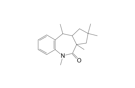2,2,3a,5,10-pentamethyl-1,3,10,10a-tetrahydrocyclopenta[c][1]benzazepin-4-one