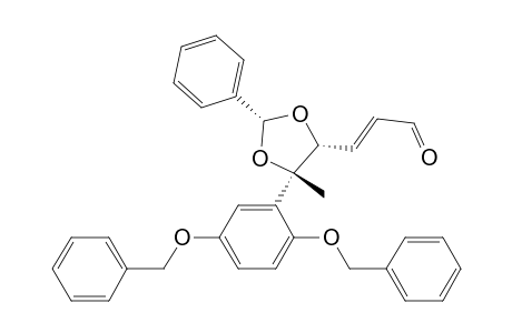 2-Propenal, 3-[5-[2,5-bis(phenylmethoxy)phenyl]-5-methyl-2-phenyl-1,3-dioxolan-4-yl]-, [2.alpha.,4.alpha.(E),5.beta.]-(.+-.)-