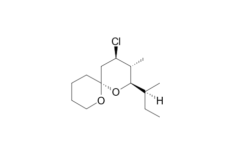 (2R,3R,4R,6r)-4-Chloro-3-methyl-2-[(S)-1-methylpropyl]-1,7-dioxaspiro[5,5]undecane