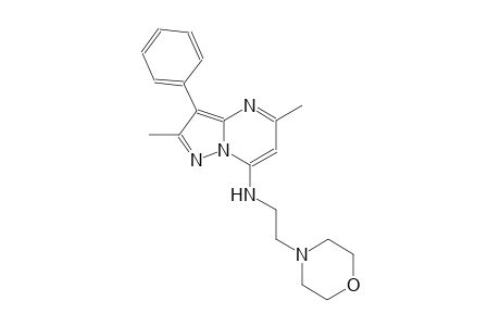 2,5-dimethyl-N-[2-(4-morpholinyl)ethyl]-3-phenylpyrazolo[1,5-a]pyrimidin-7-amine