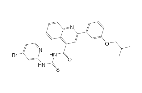 N-(4-bromo-2-pyridinyl)-N'-{[2-(3-isobutoxyphenyl)-4-quinolinyl]carbonyl}thiourea