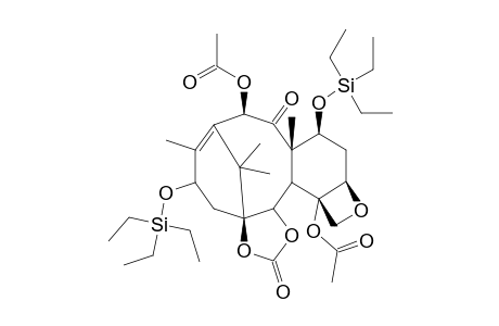 1,2-O,O-CARBONYL-7,13-O,O-BIS-(TRIETHYLSILYL)-2-DEBENZOYLBACCATIN-III