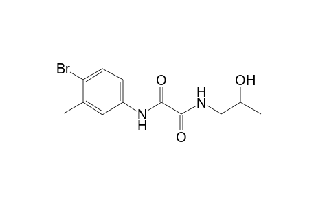 N'-(4-bromanyl-3-methyl-phenyl)-N-(2-oxidanylpropyl)ethanediamide