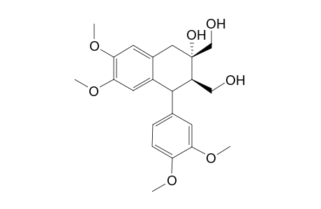 (6R,7S)-2,3-Dimethoxy-5-(3,4-dimethoxyphenyl)-6,7-dihydroxymethyl-5,6,7,8-tetrahydronaphthalene-7-ol