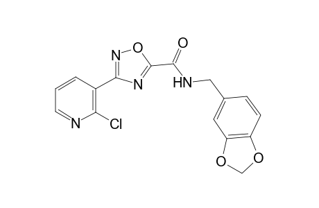 1,2,4-Oxadiazole-5-carboxamide, N-(1,3-benzodioxol-5-ylmethyl)-3-(2-chloro-3-pyridinyl)-