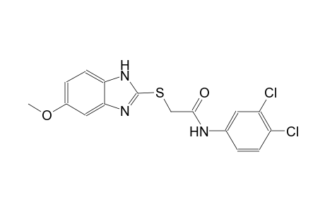N-(3,4-dichlorophenyl)-2-[(5-methoxy-1H-benzimidazol-2-yl)sulfanyl]acetamide