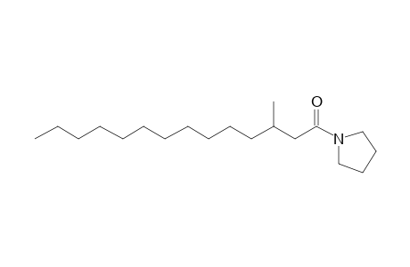 3-Methyl-tetradecanoic acid, pyrrolidide