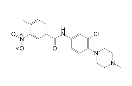N-[3-chloro-4-(4-methyl-1-piperazinyl)phenyl]-4-methyl-3-nitrobenzamide