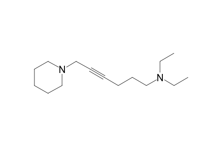 PIPERIDINE, 1-/6-DIETHYLAMINO- 2-HEXYNYL/-,