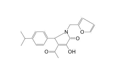 Pyrrol-2(5H)-one, 4-acetyl-1-(2-furfuryl)-3-hydroxy-5-(4-isopropylphenyl)-