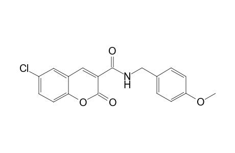 2H-Chromene-3-carboxylic acid, 6-chloro-2-oxo-, 4-methoxybenzylamide