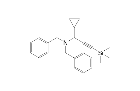 N,N-Dibenzyl-1-cyclopropyl-3-(trimethylsilyl)-2-propyn-1-amine