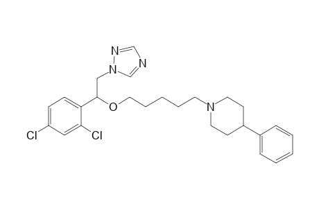 Piperidine, 1-[5-[1-(2,4-dichlorophenyl)-2-(1H-1,2,4-triazol-1-yl)ethoxy]pentyl]-4-phenyl-