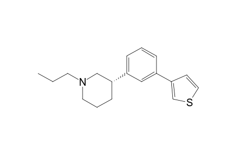 (3S)-1-propyl-3-(3-thiophen-3-ylphenyl)piperidine
