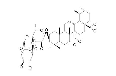 QUINOVIC_ACID_3-O-BETA-GLUCOPYRANOSYL-(1->4)-ALPHA-RHAMNOPYRANOSIDE