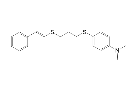 N,N-Dimethyl-4-((3-(styrylthio)propyl)thio)aniline