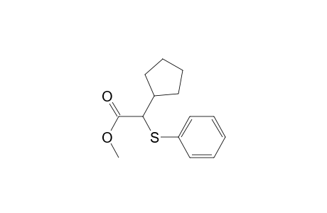 Cyclopentaneacetic acid, .alpha.-(phenylthio)-, methyl ester