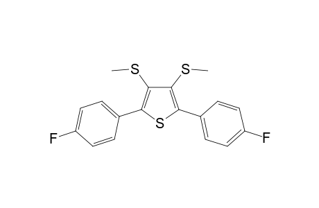 2,5-Bis(4-fluorophenyl)-3,4-bis(methylthio)thiophene