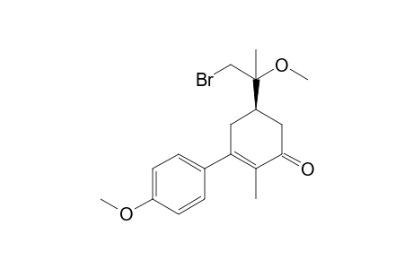 (5R)-5-(1-bromanyl-2-methoxy-propan-2-yl)-3-(4-methoxyphenyl)-2-methyl-cyclohex-2-en-1-one