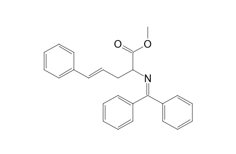 Methyl (E)-2-(N-benzhydrylideneamino)-5-phenylpent-4-enoate