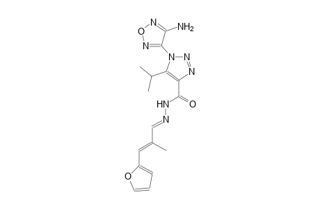 1-(4-amino-1,2,5-oxadiazol-3-yl)-N'-[(E,2E)-3-(2-furyl)-2-methyl-2-propenylidene]-5-isopropyl-1H-1,2,3-triazole-4-carbohydrazide