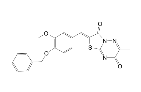 7H-thiazolo[3,2-b][1,2,4]triazine-3,7(2H)-dione, 2-[[3-methoxy-4-(phenylmethoxy)phenyl]methylene]-6-methyl-, (2Z)-