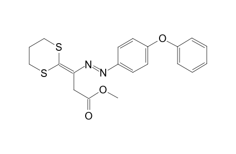 (E)-Methyl 3-(1,3-dithian-2-ylidene)-3-((4-phenoxyphenyl)diazenyl)propanoate