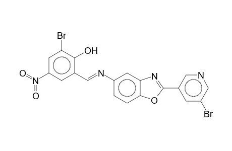 5-[(3-Bromo-5-nitrosalicylidene)amino]-2-(5-bromo-3-pyridyl)benzoxazole