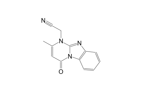 pyrimido[1,2-a]benzimidazole-1-acetonitrile, 1,4-dihydro-2-methyl-4-oxo-