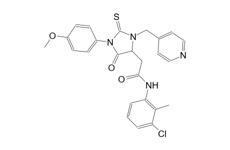 N-(3-chloro-2-methylphenyl)-2-[1-(4-methoxyphenyl)-5-oxo-3-(4-pyridinylmethyl)-2-thioxo-4-imidazolidinyl]acetamide