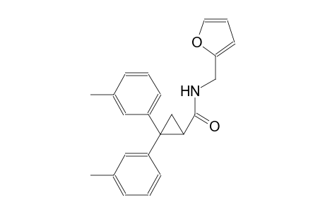 N-(2-furylmethyl)-2,2-bis(3-methylphenyl)cyclopropanecarboxamide