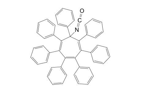 7-(1',2',3',4',5',6',7'-Heptaphenyl)-1,3,5-cycloheptatrienyl-isocyanate